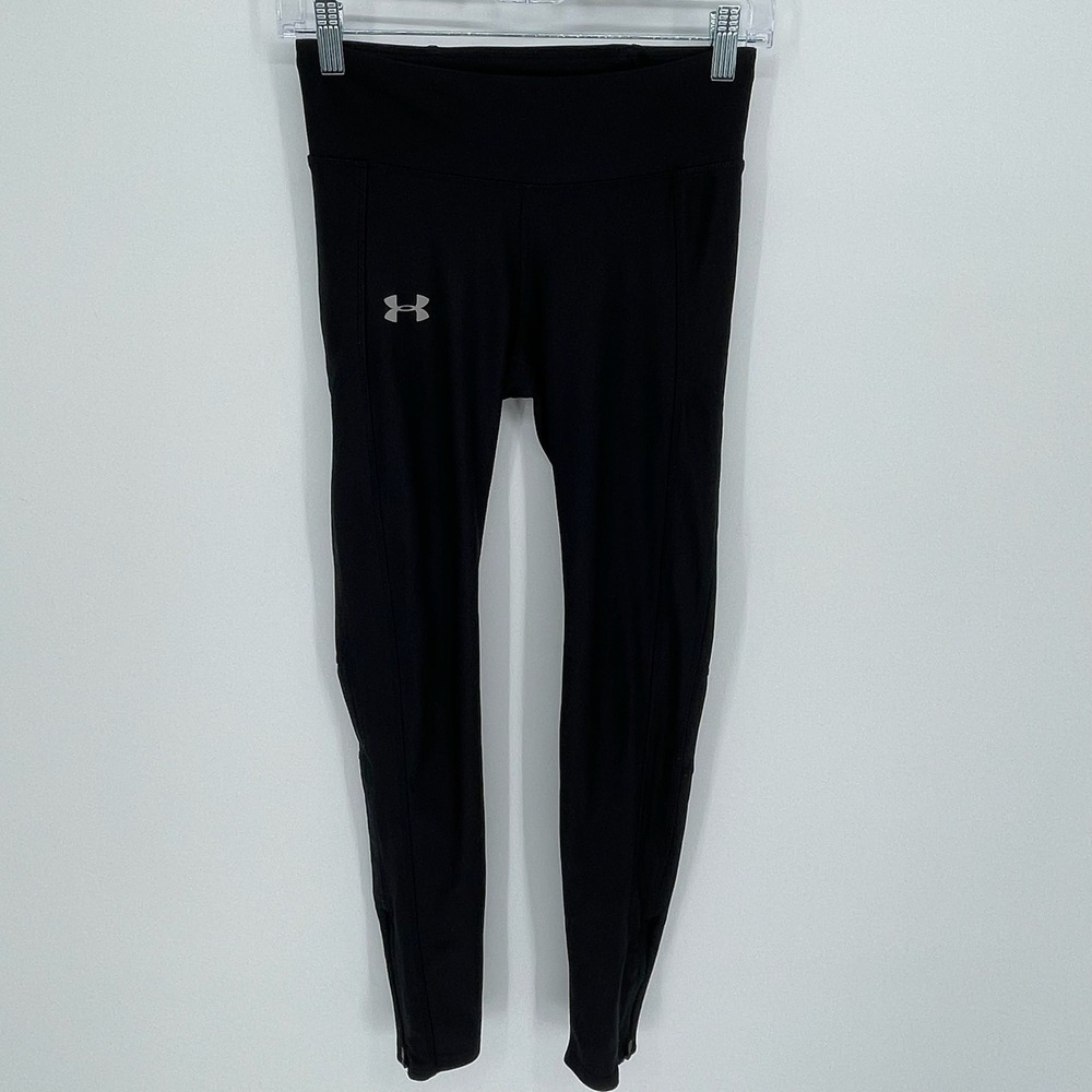 Under Armour Women's Black HeatGear Compression Running Leggings Size Small